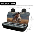 thumbnail image 3 of ZEN Western Horse Truck Bench Seat Cover Native Universal Fit Split Car Seat Cover for Bench Seat Tribal Car Rear Seat Protectors for SUV Truck, 3 of 13