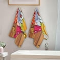 thumbnail image 2 of Coolnut Autumn Fall Gnomes Hand Towels 2 PCS, Ultra Soft and Highly Absorbent, Pumpkins Sunflowers Decorative Fingertip Towel for Home, Bathroom, Kitchen, 28.3"x14.4", 2 of 4