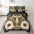 thumbnail image 2 of Castle Fairy Teens Gothic Moth Twin Bedding Sets,Chic Floral Daisy Bedding Comforter Set, 2 of 8
