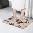 thumbnail image 4 of Dachshund and Paws Flannel Non Slip Door Rugs,Washable Door Mats Indoor,Decorative Door Mats,Dirt-Resistant and Absorbent Doormat for Entrance,Bedroom,Kitchen,Bathroom,31.5x17in(80x43cm), 4 of 4