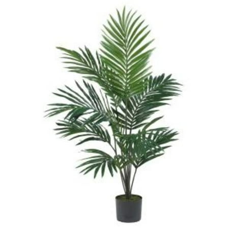 - Nearly Natural 5 ft. Artificial Kentia Palm Silk Tree, Green