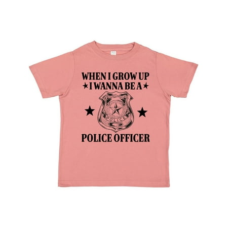 

Inktastic Future Police Officer Badge Gift Toddler Boy or Toddler Girl T-Shirt