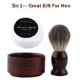 thumbnail image 5 of Gegong Professional Men Wet Shaving Tool Set Faux BADG ER Hair Brush & Mug Bowl & Handmade So Ap, Men Shaving Tool Kit,Men Shaving Tool, 5 of 8