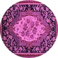 thumbnail image 1 of Ahgly Company Indoor Round Medallion Purple French Area Rugs, 7' Round, 1 of 4