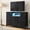 8-BlackWood, variant on TV Stand for 55 60 inch TV, Modern Mid Century Entertainment Center with Storage, Media Console Table 2 Cabinet, for Living Room, Office, Rust Brown