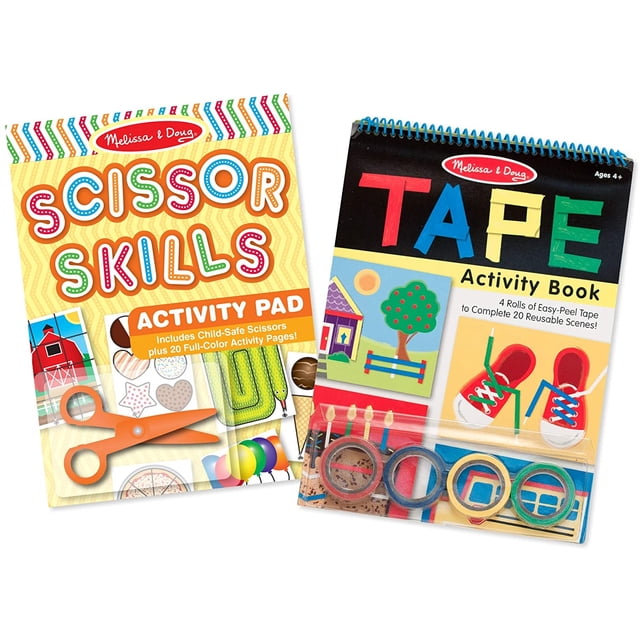 Melissa & Doug Scissor Skills and Tape Activity Books Set