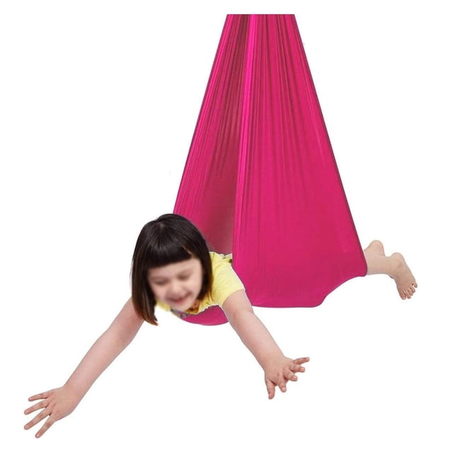 XMSM Columpio Sensorial para Adultos 300 Lbs Terapia Columpio Hamaca Silla Colgante Cama Columpio Po multicolor