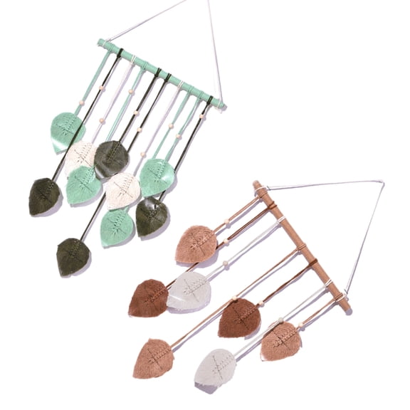 Bohemian Leaf Macrames Wall Hangings Tapestrys Wall Decorations for Farmhouses
