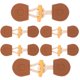 thumbnail image 1 of 6 pares de hebillas para cinturón de ropa, hebillas para cinturón de abrigo, hebillas para cinturón de cortavientos, 1 of 7