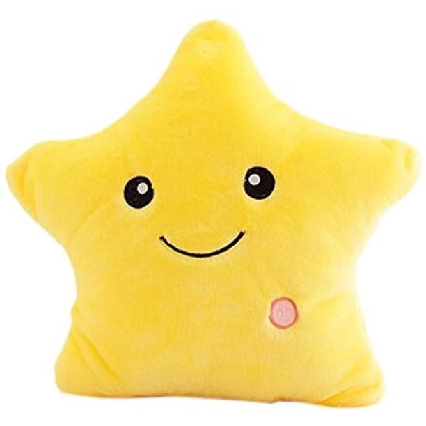 Almohada de estrella LED Almohada de luz de noche LED luminosa Almohada de felpa en forma de estrella Juguetes de peluche Adepaton LKX-0288-5