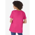 thumbnail image 2 of Woman Within Plus Size Perfect Short-Sleeve Keyhole Tee, 2 of 6