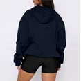 thumbnail image 4 of BDPORKAS Women's Oversized Cropped Sweatshirt with Hood Drawstring Long Sleeve Fleece Pullover Y2K Hoodies Sweater A006-, 4 of 4