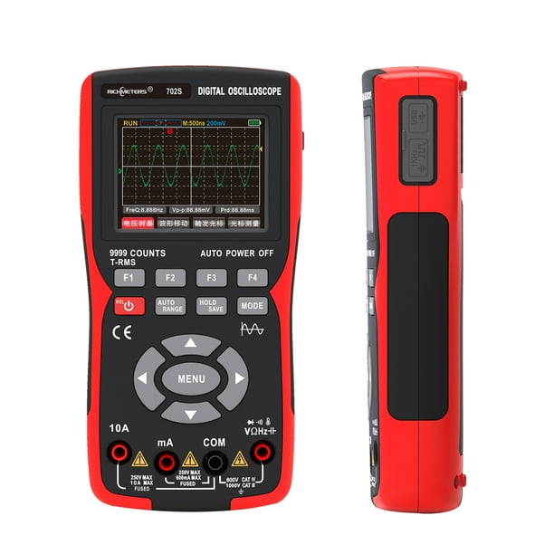 BSIDE Handheld oscilloscoop oplaadbare digitale multimeter 9999 counts met kleurenscherm voor automatische meting