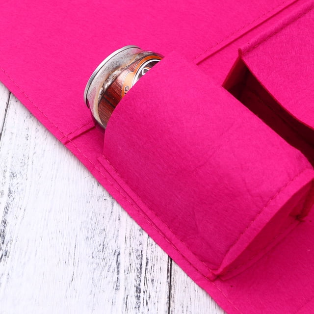 unbranded Organizador Para Asiento Trasero De Auto En Fieltro Rosado Con Bolsillos Para Y Documentos
