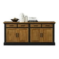 thumbnail image 3 of Toulouse Wood Credenza Office Storage Console TV Entertainment Stand Black, 3 of 6