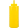 thumbnail image 5 of TrueCraftware- Set of 12 Squeeze Condiment Dispensing Bottles 12 oz Yellow- Plastic Squeeze Bottle For Sauces Spreads Ketchup Mustard Mayo Hot sauces and Olive oil, 5 of 7