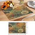 thumbnail image 6 of Vintage Geometric Placemats Set of 4, Watercolor Abstract Art Flower Texture Farmhouse Non-Slip Place Mats Washable Table Mats for Kitchen Dining Table Decorations Indoor/Outdoor, 6 of 9