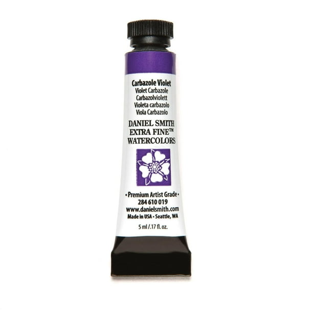 Pintura Daniel Smith, acuarela extrafina, 5 ml, color violeta carbazol