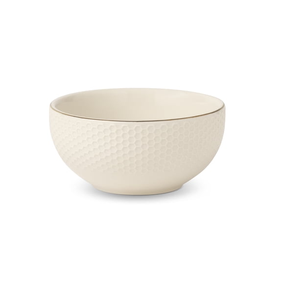 Thyme & Table Pennytile Ceramic Round Bowl Off-White