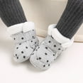 thumbnail image 5 of Otqutp Casual Shoes for Children Baby Boots Boys and Girls Cotton Shoes High Top Cotton Wool Warm Flat Non Slip Hook Loop Solid Color Soft and Comfortable, 5 of 9