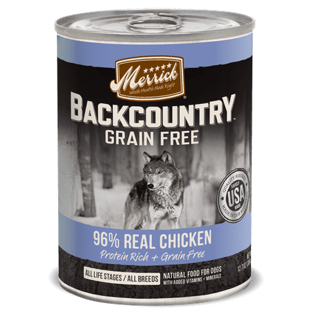 Best By /JAN/2025 )) (12 Pack) Merrick 96% Chicken Adult Wet Dog Food, 12.7 Oz