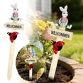 thumbnail image 1 of REK Easter Decor Easter Resin Rabbit Wooden Welcome Yard Sign For Festival Outdoor Garden Patio Yard, 1 of 5