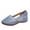 Blue, variant on Women's Fashion Sneakers Casual Canvas Sneakers Comfortable Flats Breathable Slip on Loafers Shoes Clearance Sale