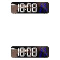 thumbnail image 4 of Wosthever Temporizador digital LED de estilo moderno ABS - Superficie de espejo Temporizador clásico de carga USB 15 Soporte de pared grande Negro+Blanco+Azul 2piezas, 4 of 6
