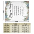 thumbnail image 3 of Wijzvio Happy 80th Birthday Throw Blanket Soft Fuzzy Fleece Blanket For Couch Bed Living Room Decoration 40"X30", 3 of 9