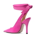 thumbnail image 4 of XYD Women Classic Ankle Wrap Lace Up Pumps Thin High Heel Pointed Closed Toe Stiletto Sandals Party Dressy Shoes Size 11.5 Pink, 4 of 4