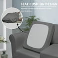 thumbnail image 4 of Easy-Going 3 Pieces Super Stretch couch cover, Loveseat size, Light Gray (Slipcover Only), 4 of 7