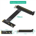 thumbnail image 2 of 3X M.2 NGFF Key M to PCI-E 16x Graphics Card Riser Adapter Card,Nvme to PCI-Express 16X Extension Cable(Right Direction), 2 of 6