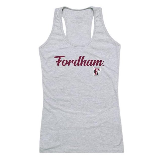 W Republic 557-305-HGY-04 Débardeur Script Fordham Rams pour Femmes, Gris Chiné - Extra Large