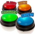 thumbnail image 2 of Quiz Buzzers - Set of 4 light and sound buzzers for pub quiz games, 2 of 5
