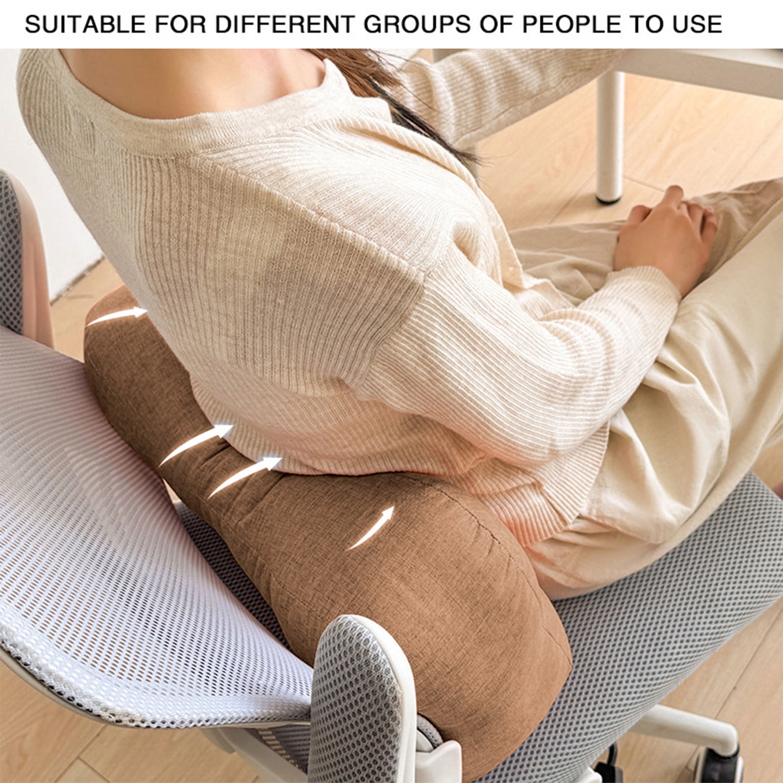 LHNFT Ergonomic Butterfly-Shaped Neck Pillow, Contoured Cervical Support Pillow for Neck Pain Relief, Soft Linen-Feel Pillow for All Sleeping Positions
