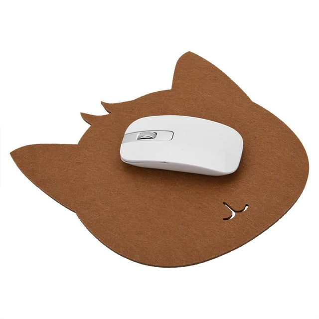 Herwey Cat Shape Anti-static Felts Table Mouse Pad Office Dust-proof Desk Pads, PC Mat, Felts Mat