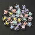 thumbnail image 2 of 30pcs 6 colors Transparent Acrylic Beads Bead in Bead Flower Mixed color 12x12.5x6mm Hole: 2.5mm 5pcs/color Acrylic, 2 of 5