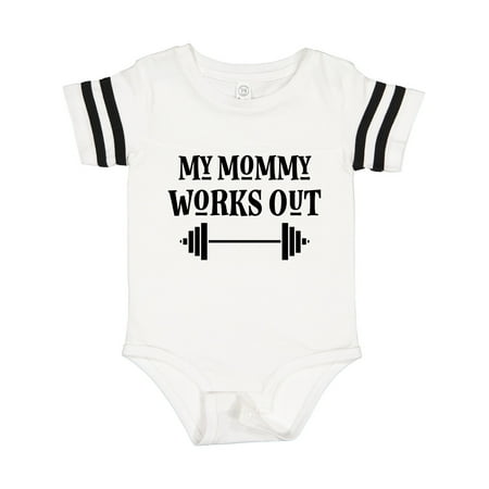 

Inktastic Exercise My Mommy Works out Gift Baby Boy or Baby Girl Bodysuit