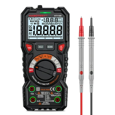 HABOTEST HT118E Digital Multimeter 20000 Counts Ohmmeter Volt Tester Lead Meter