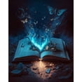 thumbnail image 1 of 5D New 2026 Magic Book Mosaic Flower Full Drill Cross Stitch Butterfly Rhinestone Home Decor, 30*40cm, Frame not included.,9, 1 of 4