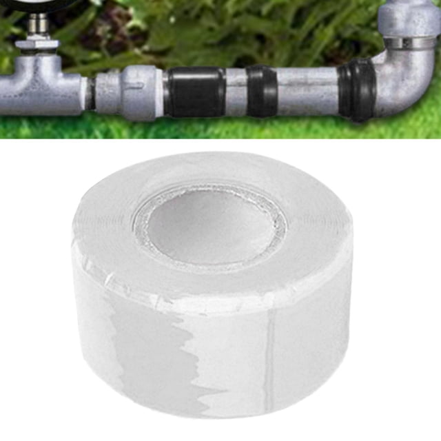 Cinta de silicona autoadhesiva Manguera de autofusión Tubería de agua Tira de calafateo Conexiones de encimera Cinta eléctrica flexible para motores Blanco perfecl Tira de autofusión
