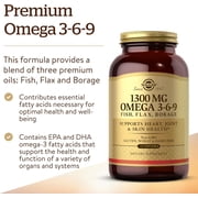 Solgar Omega-3-6-9 EFA 1300 Mg Softgels, 120 Ct