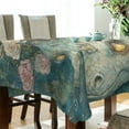 thumbnail image 5 of WOBOGO Unicorns and Sea Monsters Square Tablecloth 54×54in Polyester Fabric Tablecloth Washable Dust Resistant Wrinkle Resistant, 5 of 9