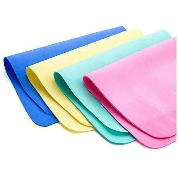 Ksopiavobs Super Absorbent Synthetic Drying Cleaning Cloth Clean Towel,16" x 11",Random Color,Pack of 4
