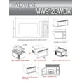 Advent MW912BK Black Builtin Microwave Oven with Trim Kit, Specially