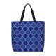 thumbnail image 1 of Fotbe Blue Gold Grid Lantern Shapes Bolsa Tote con Estampado para Mujer, Bolsos con Cremallera, Bolsa de Hombro Casual de Gran Capacidad con Bolsillos Internos, 1 of 7