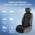thumbnail image 6 of Paffenery 2026 Heated and Cooling Seat Cover Front Seat, 12V-24V Ventilated Cooling Car Seat Cushion, Cooled Seat Cover for Car SUV Truck Universal Fit, Fashion Black, 6 of 19