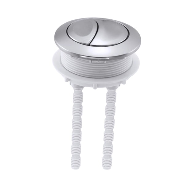 Botón de descarga de inodoro de doble acción, reemplazo directo de piezas, 60 mm, ajustable universalmente, fácil instalación para baños de hoteles y