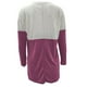 thumbnail image 4 of Tops tipo túnica de manga larga para mujer, informales, holgados, con bolsillos, cuello redondo, sudaderas Fridja  ghj987+1185, 4 of 6