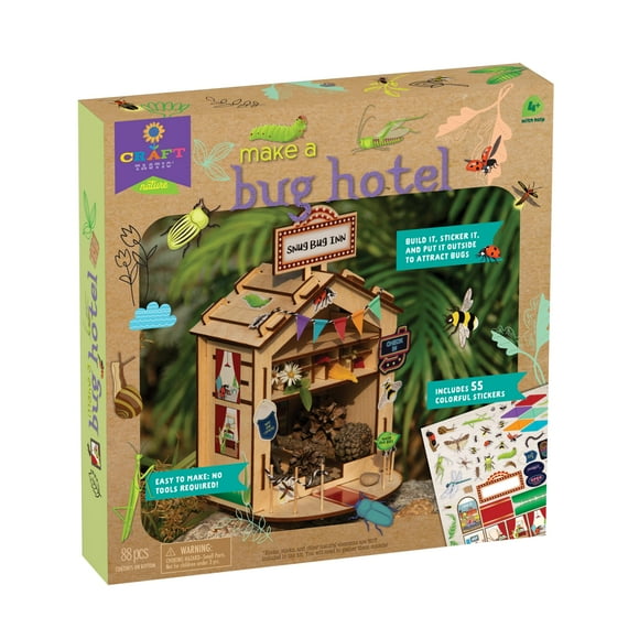 Kit de manualidades PlayMonster Craft-Tastic Bug Hotel DIY Nature 4+